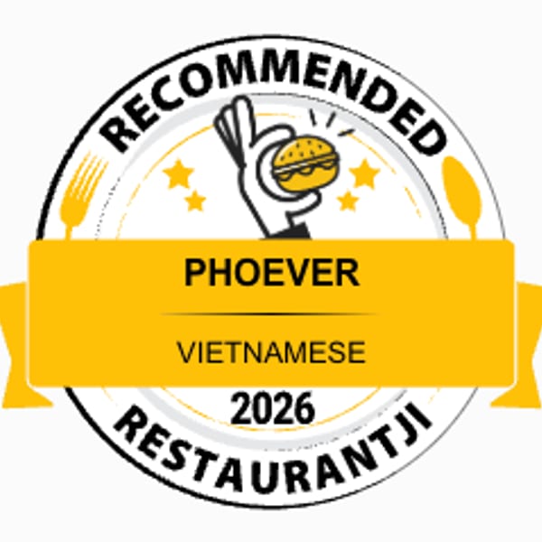 Phoever Vietnamese restaurant recommended award badge for 2026.