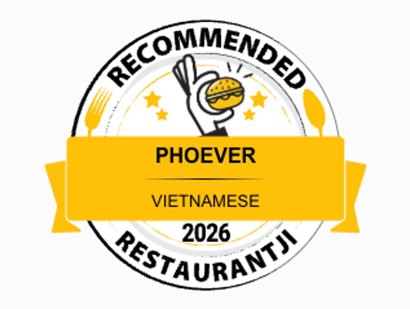 Phoever Vietnamese restaurant recommended award badge for 2026.
