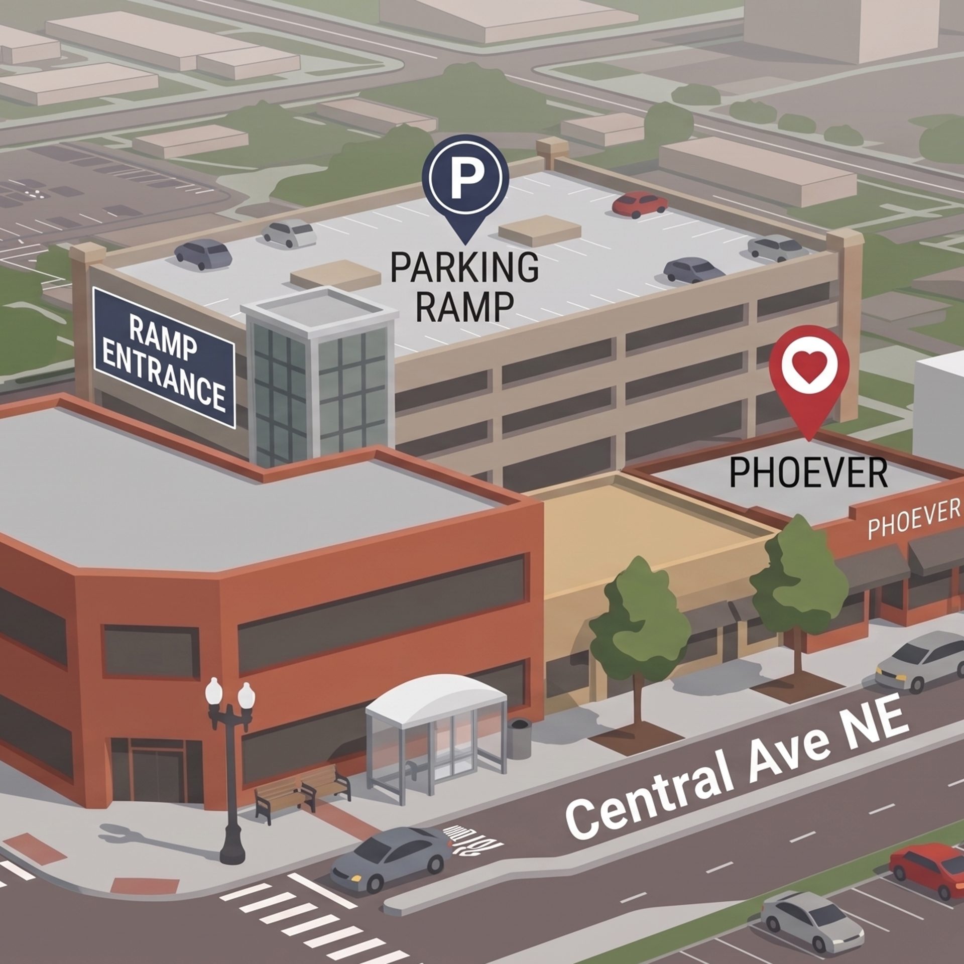 Easy to Find. Easy to Park.