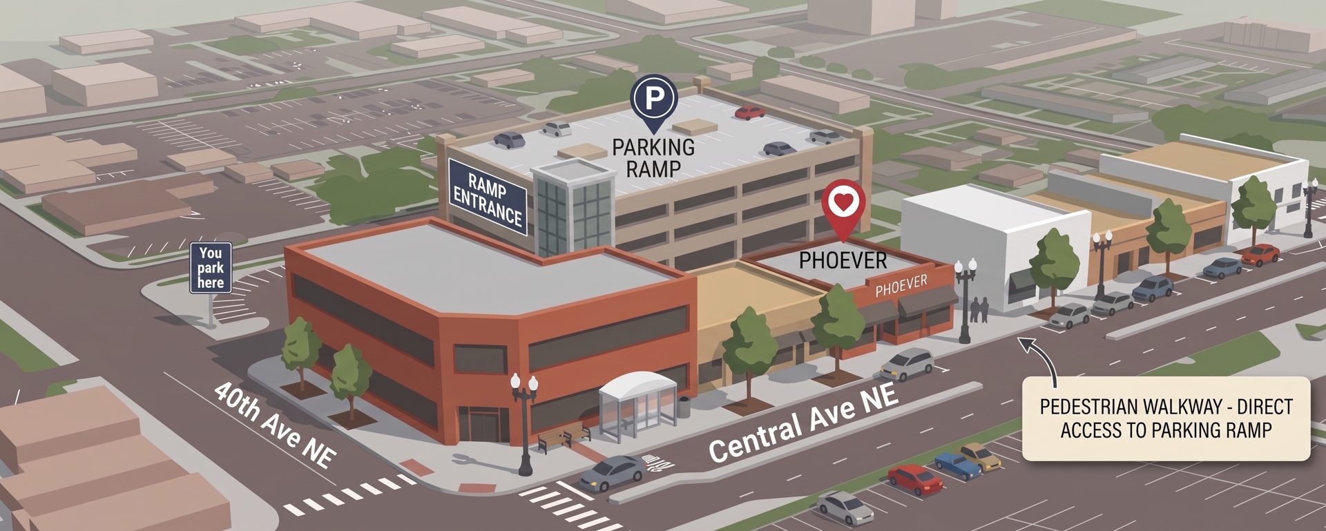 Easy to Find. Easy to Park.