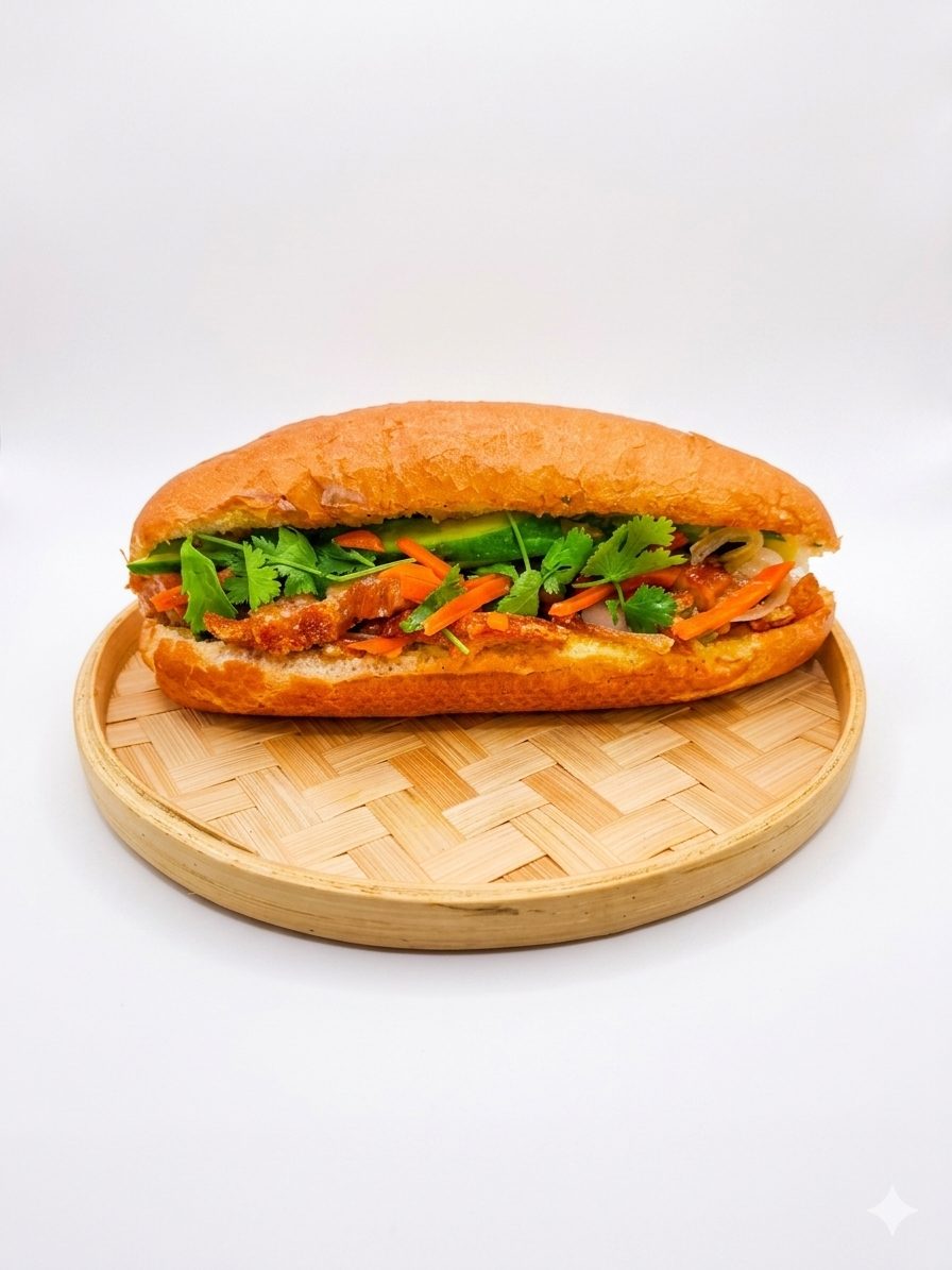 Bánh Mì Heo Quay - Roast Pork.