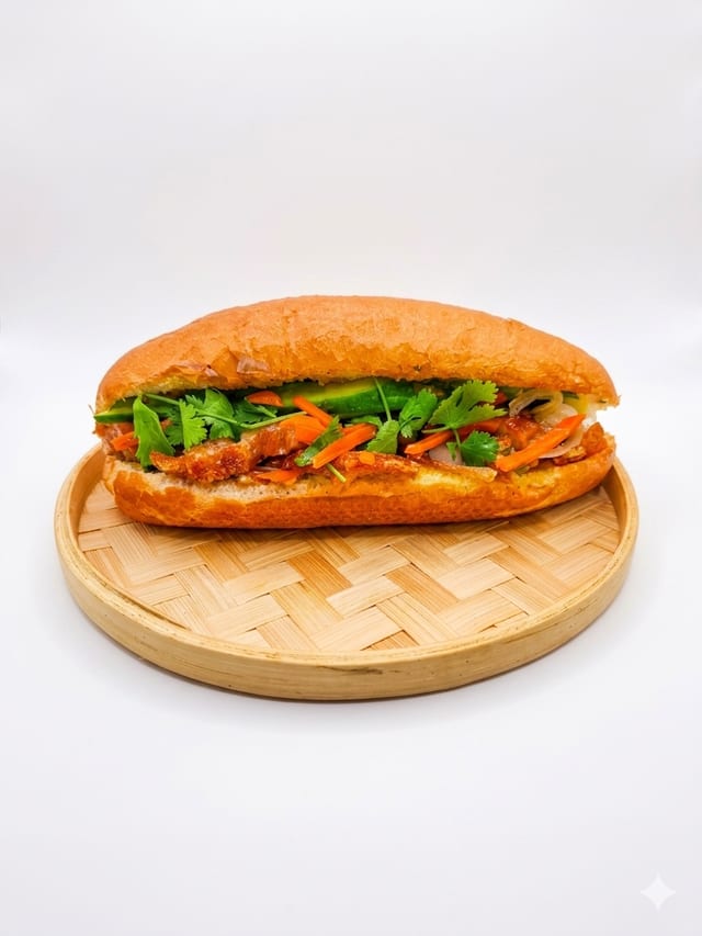Bánh Mì Heo Quay - Roast Pork.